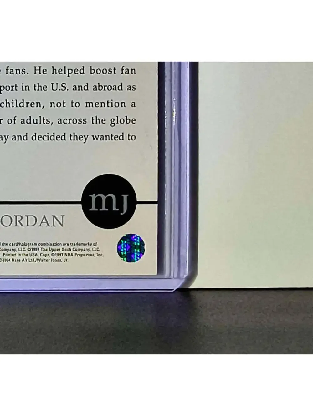 Michael Jordan 1997 Upper Deck Rare MJ Air Decade of Dominance #64 Card Bulls